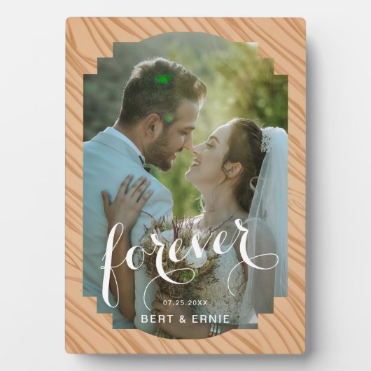 12x18 Wedding Memory Plaque mit Easel Stand Fotoplatte (Vorderseite)
