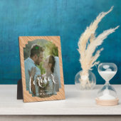 12x18 Wedding Memory Plaque mit Easel Stand Fotoplatte (Seite)