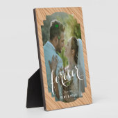 12x18 Wedding Memory Plaque mit Easel Stand Fotoplatte (Seite)