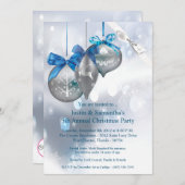 12x18 Weihnachts-Einladung Ornamente Schneeflocken Einladung (Vorne/Hinten)