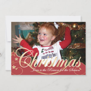 12x18 Weihnachts-Fotokarte Feiertagskarte