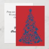 12x18 Weihnachtskarte Feiertagskarte (Vorne/Hinten)