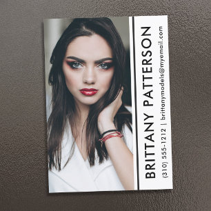 12x18 Weißer Streifen der Comp-Karte des Fotos des Einladung