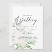 12x18 White Bouquet Script Overlay Budget Hochzeit (Vorderseite)