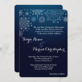 12x18 Winter Schneeflocken Schneeflocken Einladung (Vorne/Hinten)