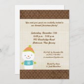 12x18 Winter Snowman Winterschnee Einladung (Vorne/Hinten)