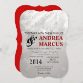 12x18 Winter White Pine Tree Braut Einladung Hochz (Vorne/Hinten)