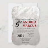 12x18 Winter White Pine Tree Braut Einladung Hochz (Vorderseite)