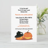 12x18 Witch Pumpkins Halloween Bash Party Einladun Einladung (Stehend Vorderseite)