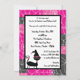 12x18 Witchy Ways Halloween-Party Einladung