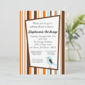 12x18 Woodland Bird Animal Baby Shower Einladung (Stehend Vorderseite)