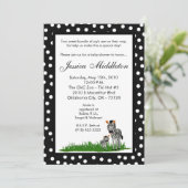 12x18 Zebra Mama und Babydusche Einladung (Stehend Vorderseite)