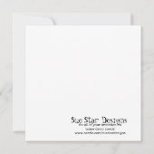 12x18 Zebra Pok-a-Dot Babydusche Einladung (Rückseite)