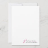 12x18 Zebra Print Quinceanera 15 Einladung (Rückseite)