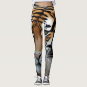 13025 Tiger-Druck Leggings (Vorderseite)