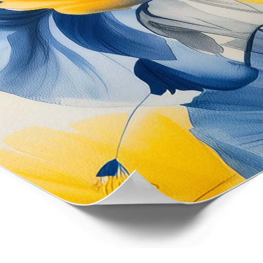 1304 Floral Poster (Ecke)