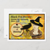 1308 Black Hat Society Post Card Postkarte (Vorne/Hinten)