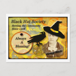 1308 Black Hat Society Post Card Postkarte