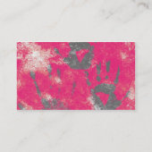 130 AFRIKA HOT PINK GRAY GRAY FRIEDENHÄNDE STOPP C VISITENKARTE (Rückseite)