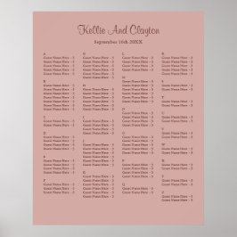 130 Cinnamon Rose Einfache Hochzeitskarte Poster