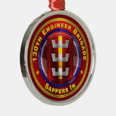 130. ENGINEER BRIGADE Weihnachten Ornament Aus Metall (Rechts)