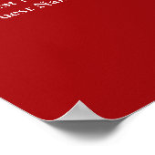 130 Hochzeitskarte für Rot und Gold Poster (Ecke)