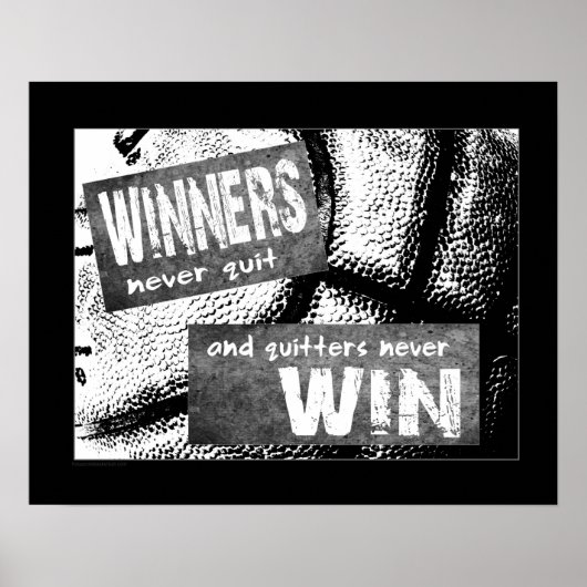 #130 (Matte) Basketball-Poster Poster (Vorne)