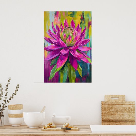 1310 Floral Poster (Küche)