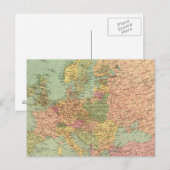 1314 Politisches Europa Postkarte (Vorne/Hinten)