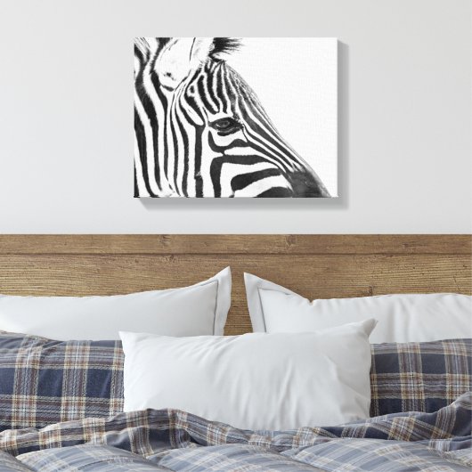 1318-Zebra Leinwanddruck (Insitu (Schlafzimmer))