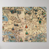 131-0058260/1 Katalanische Atlas: Detail Asien, vo Poster (Vorne)