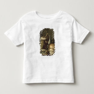 131-0058519/1 Stillleben mit Fischen, Porrees und Kleinkind T-shirt