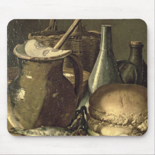 131-0058519/1 Stillleben mit Fischen, Porrees und Mousepad