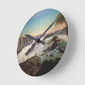 131-0059242 The Paulo Alfonso Falls, 1850 Runde Wanduhr (Winkel)
