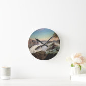 131-0059242 The Paulo Alfonso Falls, 1850 Runde Wanduhr (Zuhause)