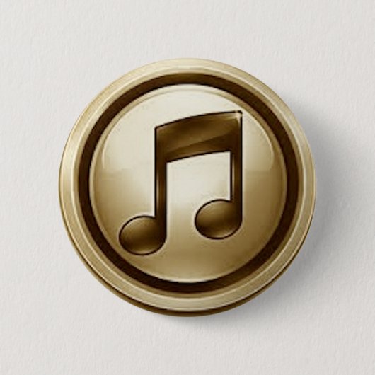 132535u7 Musiksymbol Button (Vorderseite)