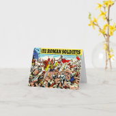 "132 römische Soldaten" Grußkarten Karte (Gelbe Blume)