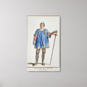 (1332-1407) Polizist Olivier de Clisson Frankreich Leinwanddruck