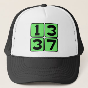 1337 Leet Leetspeak Eleet Internet Meme Slang Truckerkappe