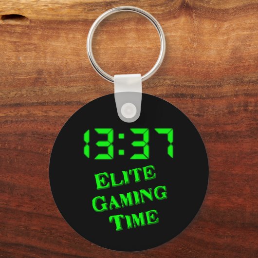 1337 Spielzeit Schlüsselanhänger (Rückseite)