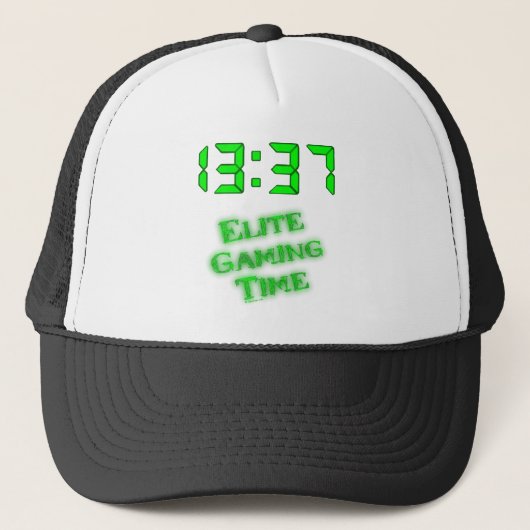 1337 Spielzeit Truckerkappe (Vorderseite)