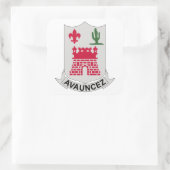 133. Infanteriebehandlung Quadratischer Aufkleber (Tasche)
