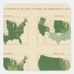133 Wertsteigerung der landwirtschaftlichen Betrie Quadratischer Aufkleber