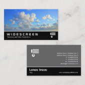 133 Wolken mit großem Bildschirm Visitenkarte (Vorne/Hinten)