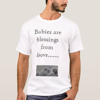 134479695, Babys sind Segen von oben genanntem T-Shirt