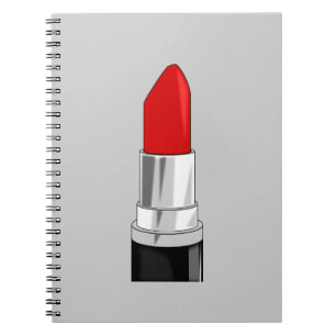 13479 RED LIPSTICK MAKEUP SCHÖNHEIT FASHION STILE  NOTIZBLOCK