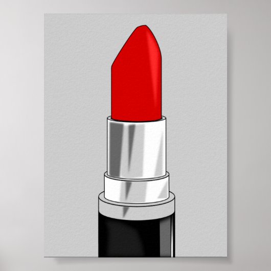 13479 RED LIPSTICK MAKEUP SCHÖNHEIT FASHION STILE POSTER (Vorne)