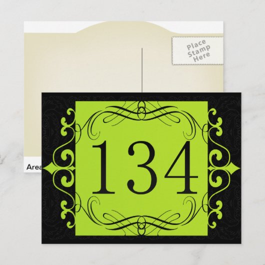 134 Flächencode Postkarte (Vorne/Hinten)