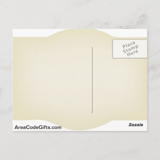 134 Flächencode Postkarte (Rückseite)
