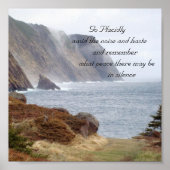 134, Gehen Sie ruhig inmitten des Lärms und der Ei Poster (Vorne)